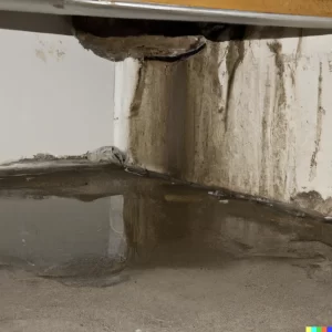 Leaky basement needing waterproofing
