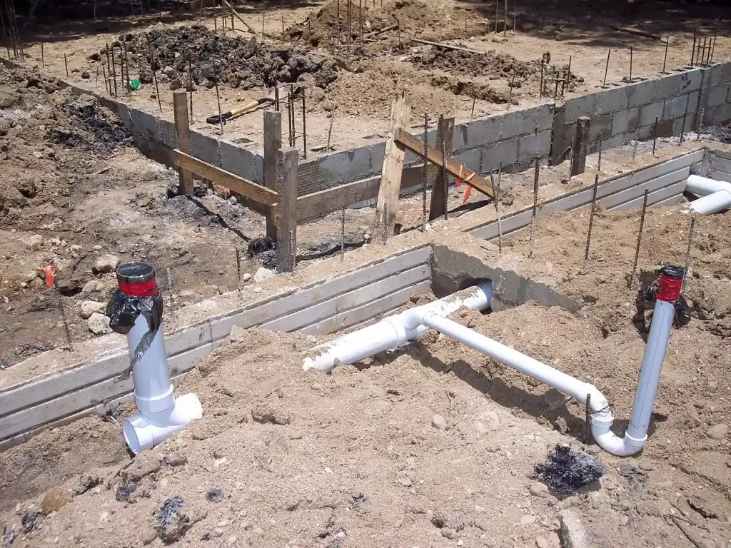 Foundation being built