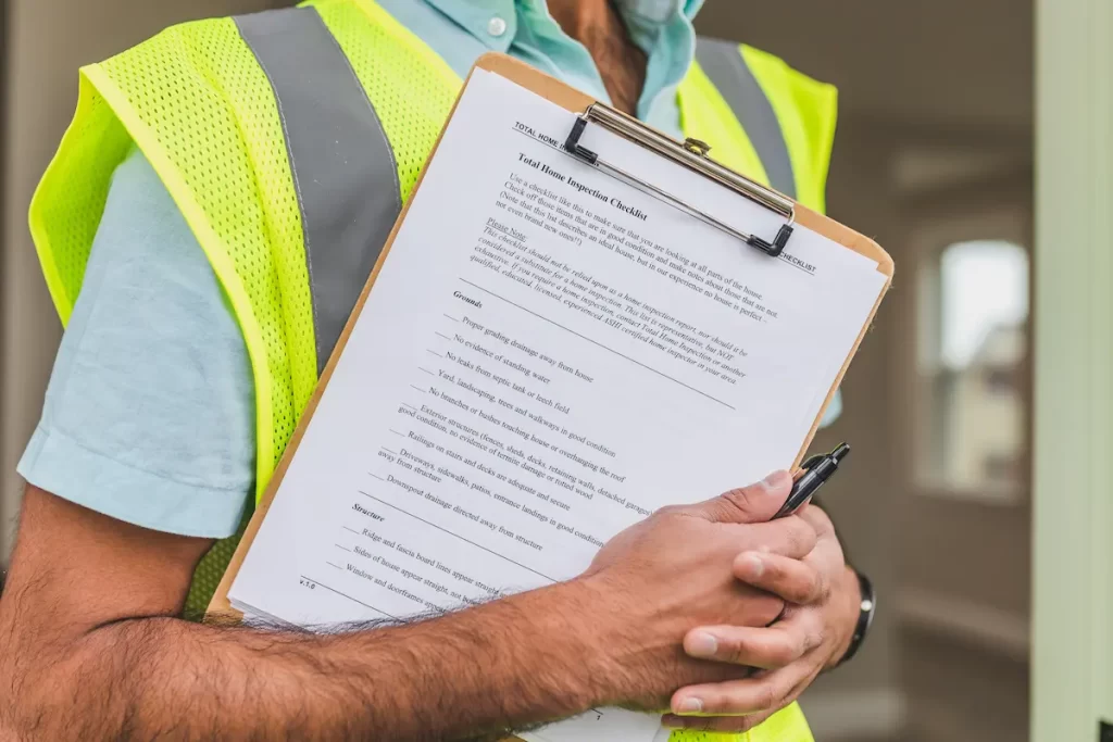 Foundation inspection checklist